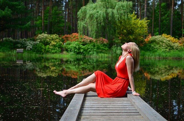 woman relaxing