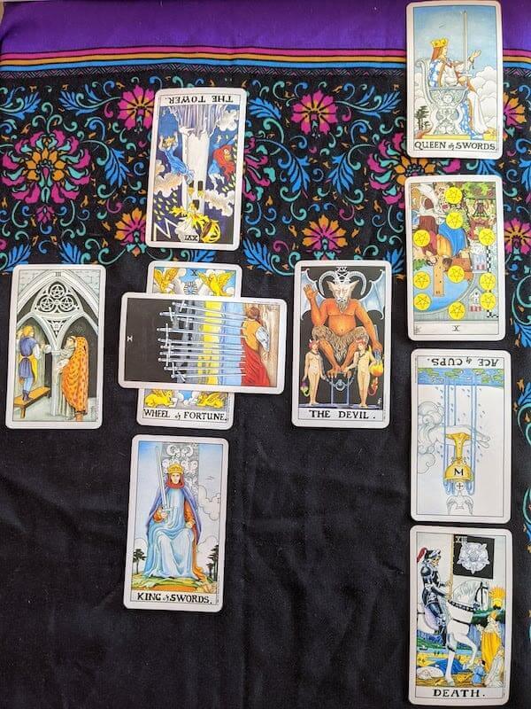 The Celtic Cross Tarot spread