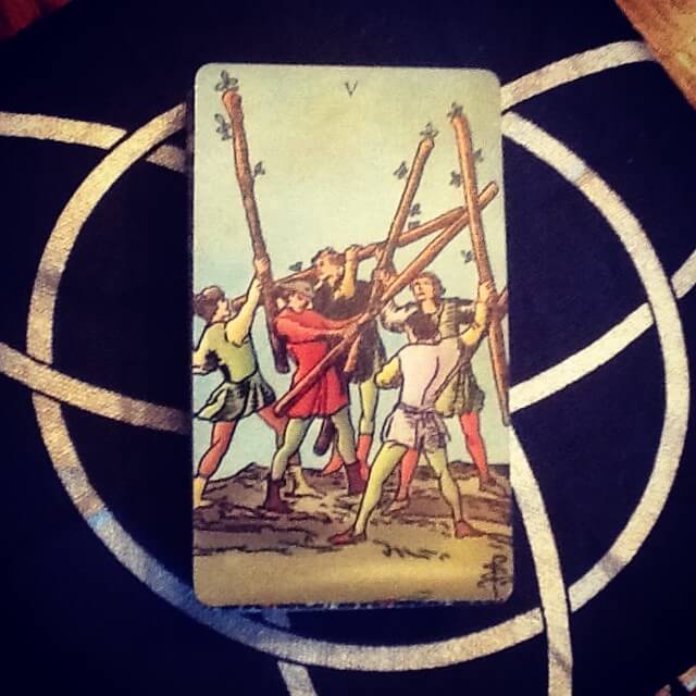 Five of wands