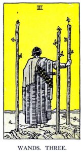 Three of wands 