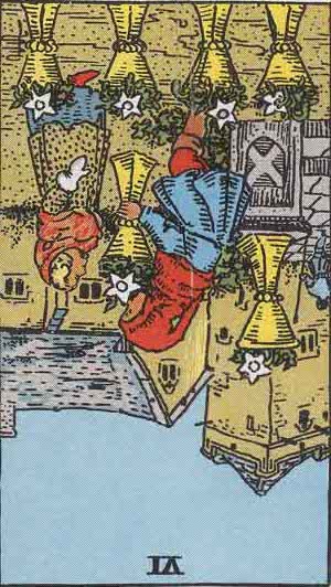 Six of cups Reversed