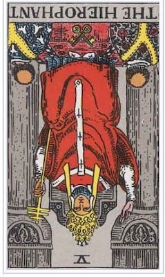The Hierophant Tarot Card Meaning reversed