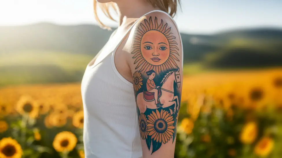 Tarot Card Tattoo Ideas The Sun