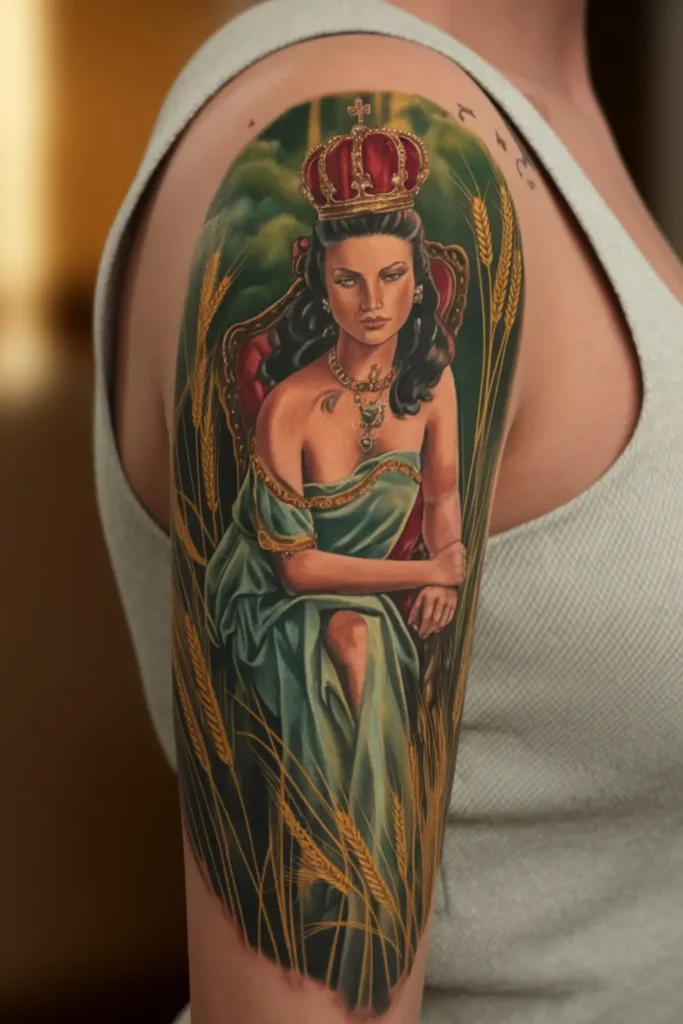 The Empress Tarot Card Tattoo